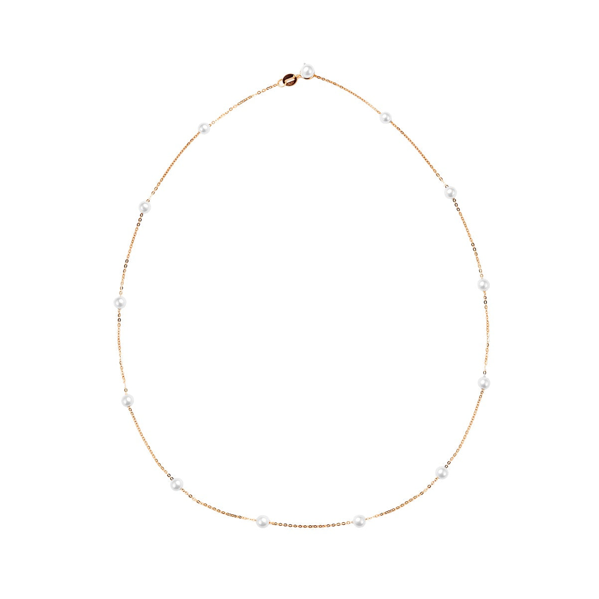 PHUQUY Freshwater Pearl 18K Gold Star Necklace 42cm