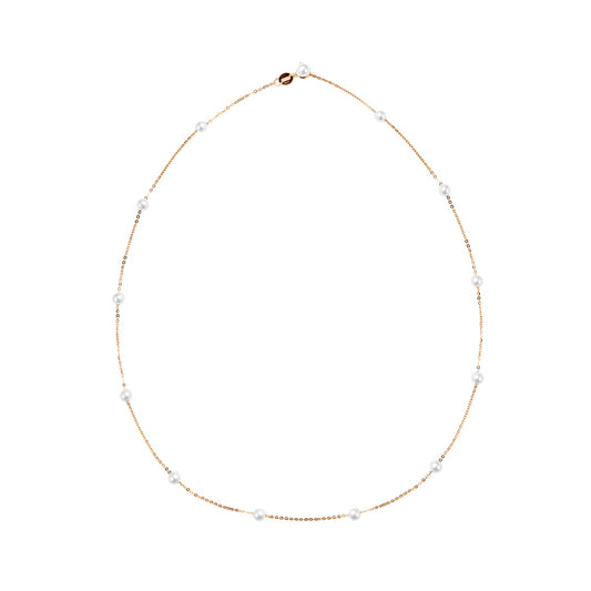 PHUQUY Freshwater Pearl 18K Gold Star Necklace 42cm